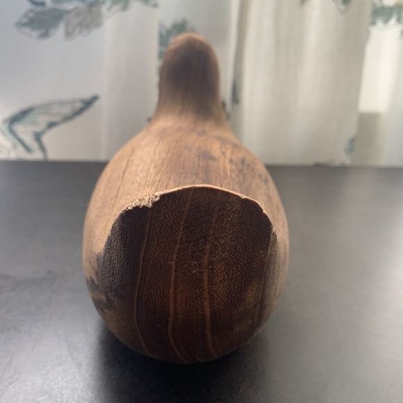 Pair Of Primitive Style Carved Solid Wood Folk Art Birds - Picture 11 of 14